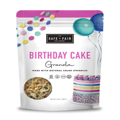 SAFE AND FAIR BIRTHDAY CAKE GRANOLA, 12 oz Fairway