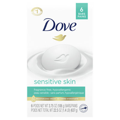Dove Beauty Bar More Moisturizing Than Bar Soap Sensitive Skin 22.5 oz