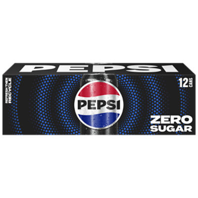 Pepsi Zero Sugar Soda, Cola, 12 Fl Oz, 12 Count Price Rite