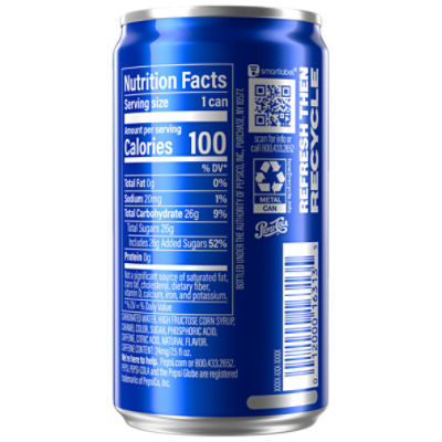 Pepsi Nutrition Facts Per Cans Besto Blog