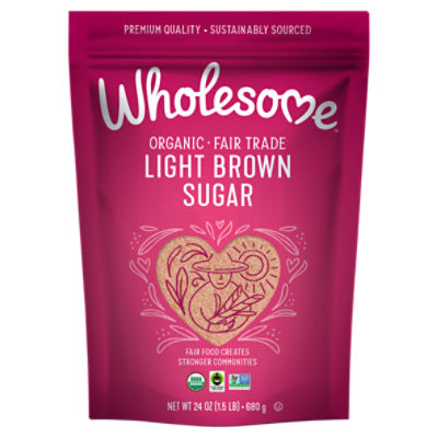 Wholesome Organic Fair Trade Light Brown Sugar, 24 oz Fairway