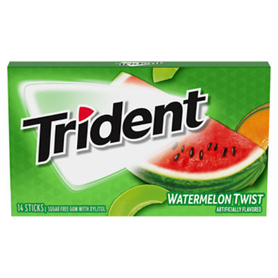 Trident Watermelon Twist Sugar Free Gum with Xylitol, 14 count ShopRite