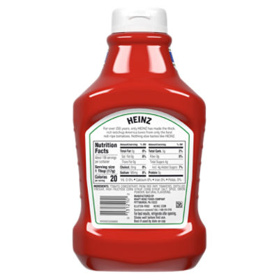 Nutrition Facts Of Heinz Tomato Ketchup Besto Blog