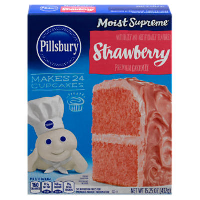 Pillsbury Moist Supreme Strawberry Cake Mix, 15.25 oz ShopRite