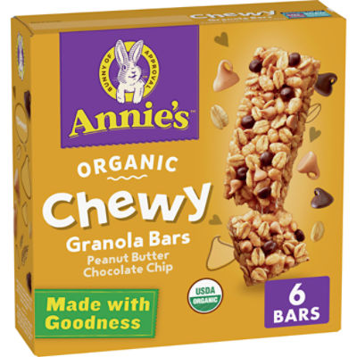 Annie's Organic Peanut Butter Chocolate Chip Chewy Granola Bars, 0.89