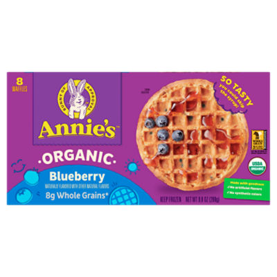 Annie's Organic Blueberry Waffles, 8 count, 9.8 oz The Fresh Grocer