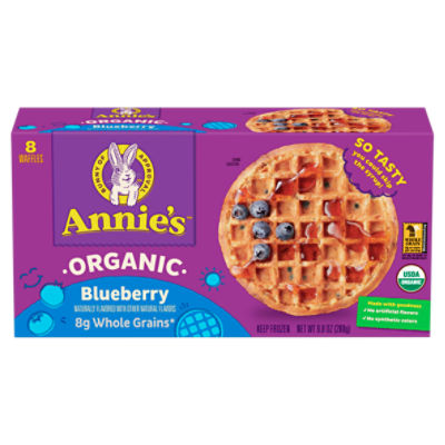 Annie's Organic Blueberry Waffles, 8 count, 9.8 oz
