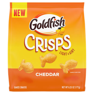 Goldfish Crisps, Cheddar Flavored, 6.25oz bag Price Rite