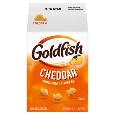 Goldfish Cheddar Cheese Crackers, 27.3 oz Carton Price Rite