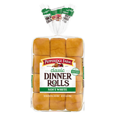 Pepperidge Farm Classic Soft White Dinner Rolls, 12Pack Bag ShopRite