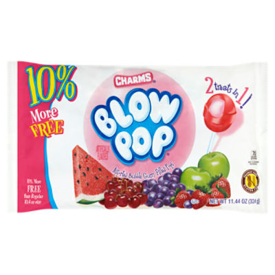 Charms Blow Pop Assorted Bubble Gum Filled Pops, 11.44 oz The Fresh
