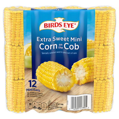 Birds Eye Extra Sweet Mini Corn on the Cob, 12 count The Fresh Grocer