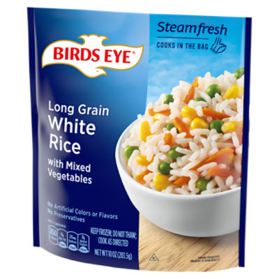 Birds Eye Steamfresh Long Grain, White Rice with Mixed Vegetables