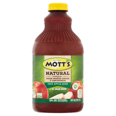 Mott's Natural 100 Apple Juice, 64 fl oz The Fresh Grocer