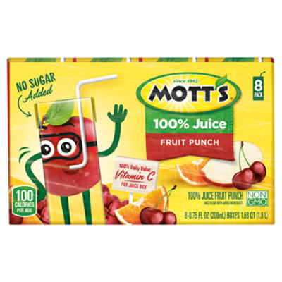 Mott's Fruit Punch, 100 Juice
