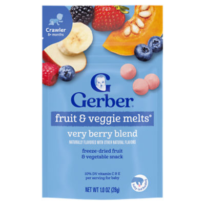 Gerber Very Berry Blend Fruit and Veggie Melts, 1 Oz ShopRite