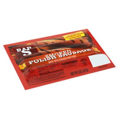 Bar S Smoked Polish Sausage, 4 count, 8 oz ShopRite