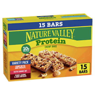 Nature Valley Protein Chewy Bars Variety Pack, 1.42 oz, 15 count ShopRite