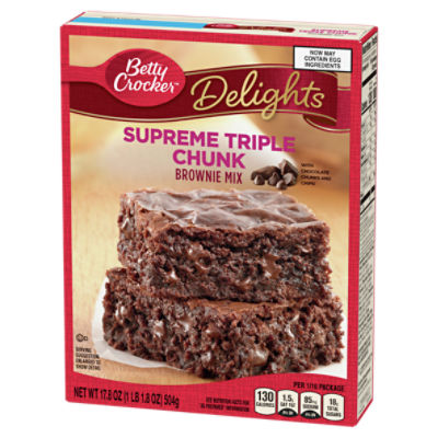 Betty Crocker Delights Supreme Triple Chunk, Brownie Mix