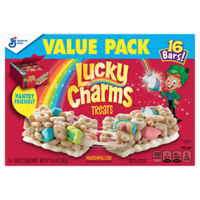 General Mills Lucky Charms Treats Marshmallow Bars Value Pack, 0.85 oz