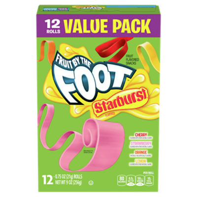 Fruit by the Foot Starburst Fruit Flavored Snacks Value Pack, 0.75 oz