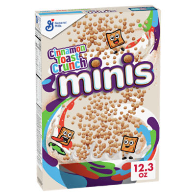 General Mills Cinnamon Toast Crunch Minis Crispy, Sweetened Whole Wheat
