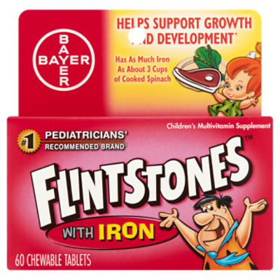 Bayer Flintstones Chewable Tablets with Iron, 60 count