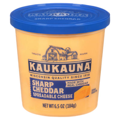 KAUKAUNA Sharp Cheddar Spreadable Cheese, 6.5 oz ShopRite