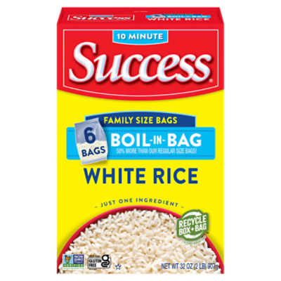 Success BoilinBag Enriched Precooked, White Rice