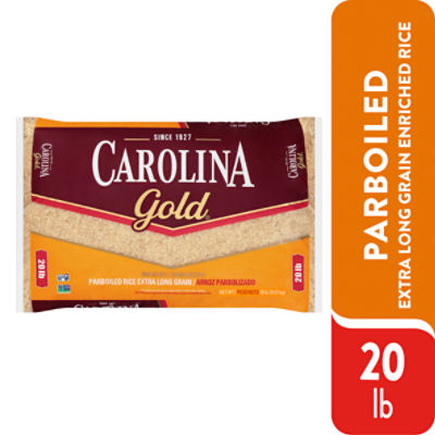 Carolina Gold ExtraLong Grain Parboiled White Rice, GlutenFree, 20 lb ShopRite