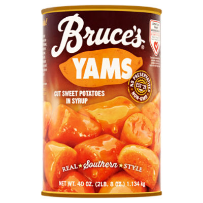 Bruce's Yams Cut Sweet Potatoes in Syrup, 40 oz Price Rite