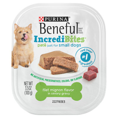 Purina Beneful IncrediBites Filet Mignon Flavor in Savory Gravy Dog