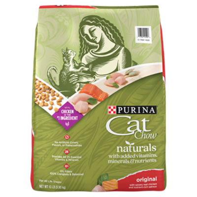 Purina Cat Chow Naturals Original Cat Food, 13 lb ShopRite