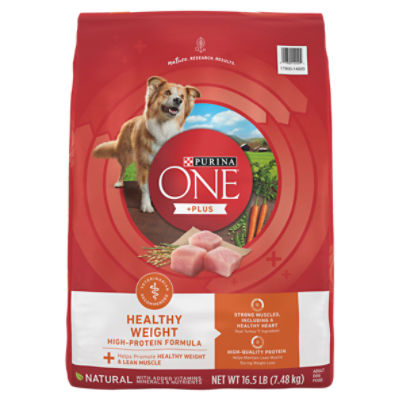 Purina ONE Natural, Weight Control Dry Dog Food, +Plus Healthy Weight Formula 16.5 lb. Bag