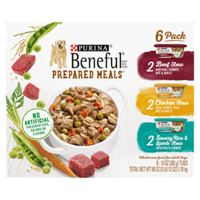 Purina Beneful Prepared Meals Dog Food, 10 oz, 6 count ShopRite