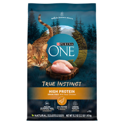 Purina ONE Natural, High Protein, Grain Free Dry Cat Food, True