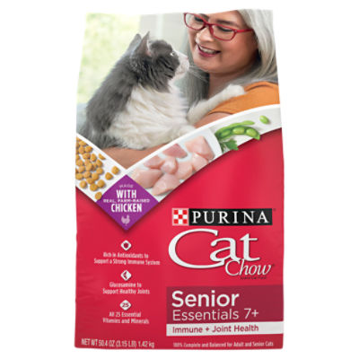 Purina Cat Chow Joint Health Senior Dry Cat Food, Immune + Joint Health