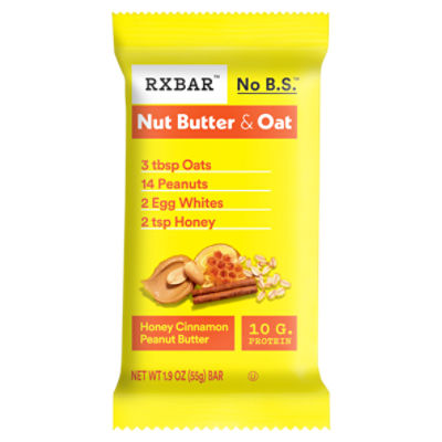 RXBAR Nut Butter and Oat Honey Cinnamon Peanut Butter Protein Bars