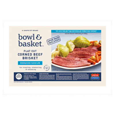 Bowl & Basket Reduced Sodium Flat Cut Corned Beef Brisket ShopRite