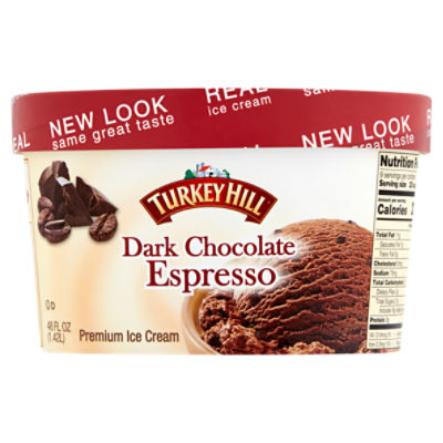 Turkey Hill Dark Chocolate Espresso, Premium Ice Cream