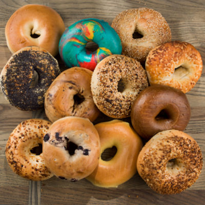 Fresh Baked Dozen Bagels Assorted Varities, 12 Pack ShopRite