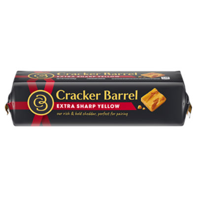 Cracker Barrel Extra Sharp Yellow Cheddar Cheese, 8 oz
