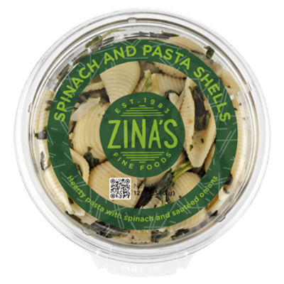 Zina's Salads Spinach and Pasta Shells Salad, 12 oz ShopRite