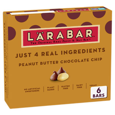 Larabar Peanut Butter Chocolate Chip Fruit & Nut Bars 6 Count ShopRite