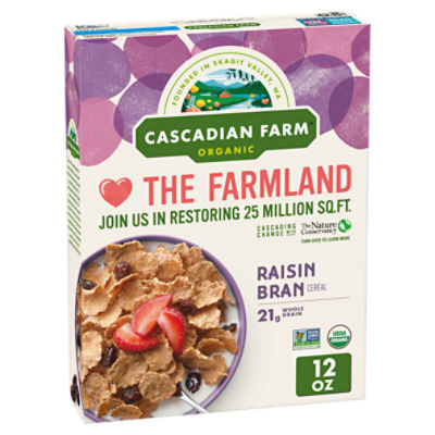Cascadian Farm Organic Raisin Bran Cereal, 12 oz The Fresh Grocer