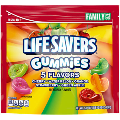 LIFE SAVERS Gummy Candy, 5 Flavors, Family Size The Fresh Grocer