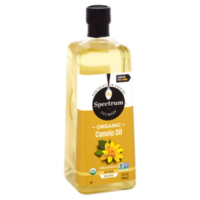 Spectrum Culinary Expeller Pressed Refined Organic Canola Oil, 32 fl oz