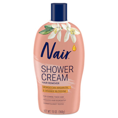 Nair Moroccan Argan Oil & Orange Blossom Shower Cream, Hair Remover