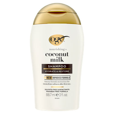 Ogx Nourishing + Coconut Milk Shampoo, 3 fl oz ShopRite