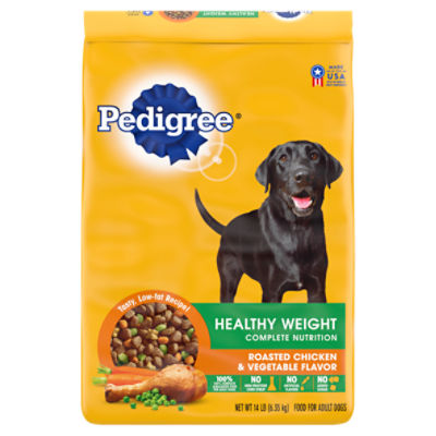 Pedigree Healthy Weight Roasted Chicken & Vegetable Flavor Food for